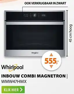 Expert Whirlpool Inbouw combi magnetron WMW47HMX aanbieding