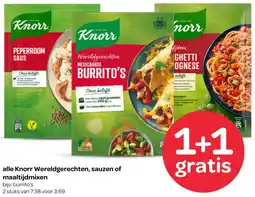 Spar Alle Knorr Wereldgerechten, sauzen of maaltijdmixen aanbieding