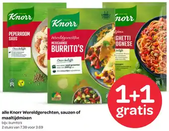 Spar Alle Knorr Wereldgerechten, sauzen of maaltijdmixen aanbieding
