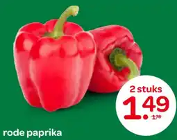 Spar Rode paprika aanbieding
