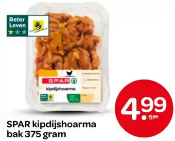 Spar SPAR kipdijshoarma aanbieding