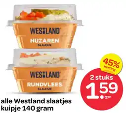 Spar Alle Westland slaatjes aanbieding