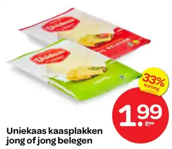 Spar Uniekaas kaasplakken jong of jong belegen aanbieding