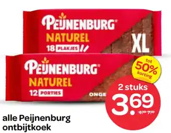 Spar Alle Peijnenburg ontbijtkoek aanbieding
