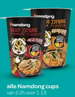 Spar Alle Namdong cups aanbieding