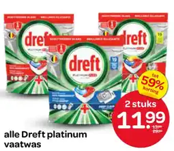 Spar Alle Dreft platinum vaatwas aanbieding
