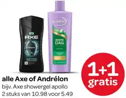 Spar Alle Axe of Andrélon aanbieding
