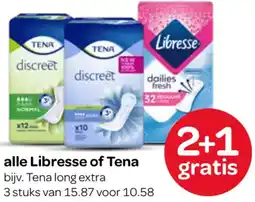 Spar Alle Libresse of Tena aanbieding