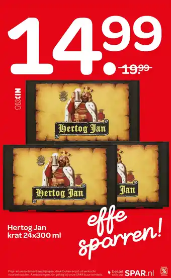 Spar Hertog Jan aanbieding