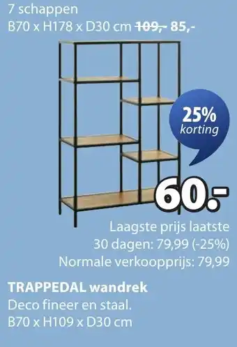 Jysk Trappedal wandrek aanbieding