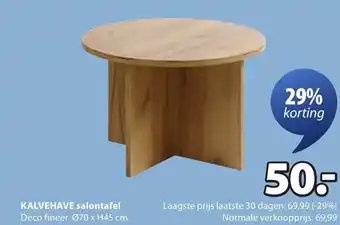 Jysk Kalvehave salontafel aanbieding