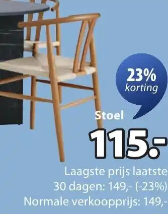 Jysk GUDERUP stoelen aanbieding