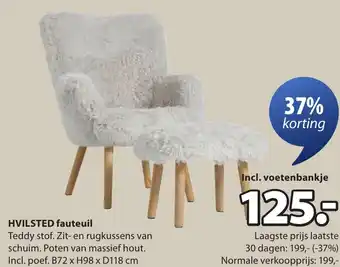 Jysk HVILSTED fauteuil aanbieding