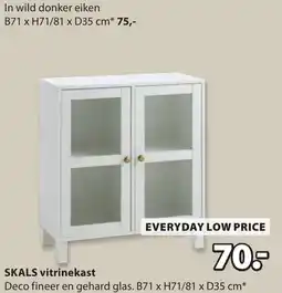 Jysk SKALS vitrinekast aanbieding