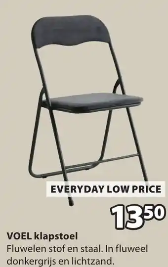 Jysk VOEL klapstoel aanbieding
