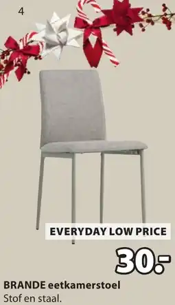 Jysk BRANDE eetkamerstoel aanbieding