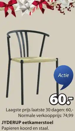 Jysk JYDERUP eetkamerstoel aanbieding