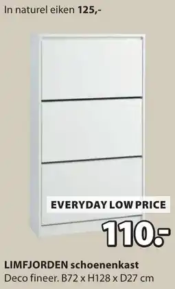 Jysk LIMFJORDEN schoenenkast aanbieding