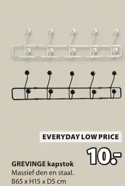 Jysk GREVINGE kapstok aanbieding