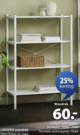 Jysk LINDVED Wandrek aanbieding