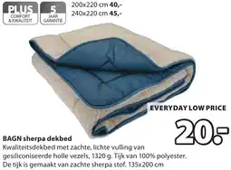 Jysk BAGN sherpa dekbed aanbieding