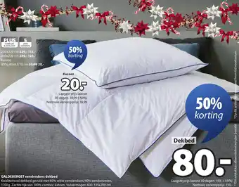 Jysk GALDEBERGET eendendons dekbed aanbieding