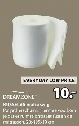 Jysk DREAMZONE RUSSELVA matraswig aanbieding
