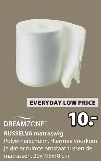 Jysk DREAMZONE RUSSELVA matraswig aanbieding