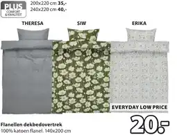 Jysk Flanellen dekbedovertrek aanbieding