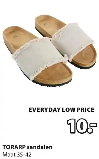 Jysk TORARP sandalen aanbieding