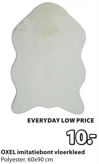 Jysk OXEL imitatiebont vloerkleed aanbieding