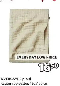 Jysk DVERGSYRE plaid aanbieding