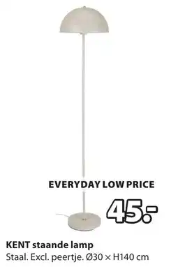 Jysk KENT staande lamp aanbieding