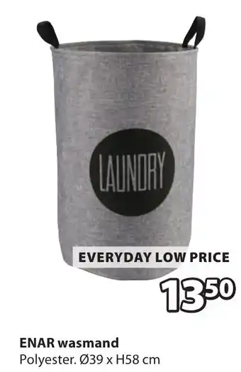 Jysk ENAR wasmand aanbieding
