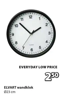 Jysk ELVART wandklok aanbieding