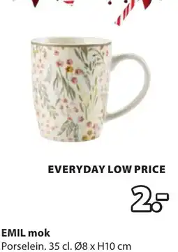 Jysk EMIL mok aanbieding