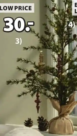 Jysk FENRIR kunstboom aanbieding