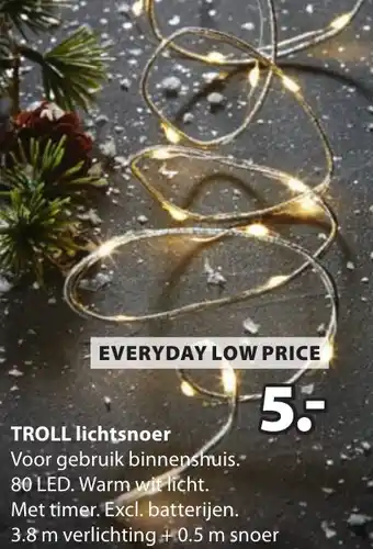 Jysk TROLL lichtsnoer aanbieding