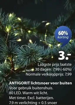 Jysk ANTIGORIT lichtsnoer voor buiten aanbieding