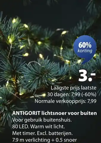 Jysk ANTIGORIT lichtsnoer voor buiten aanbieding