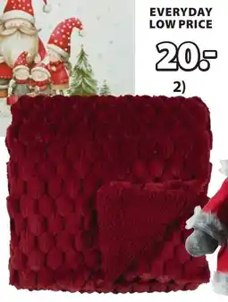 Jysk HVIDBLOMME plaid aanbieding