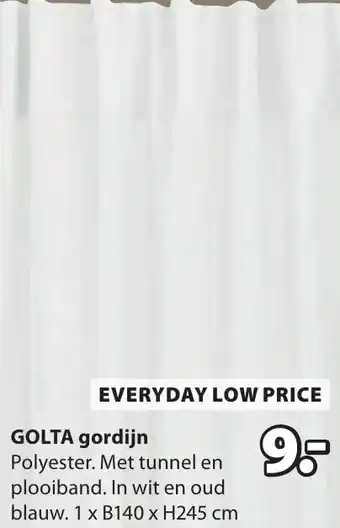 Jysk GOLTA gordijn aanbieding