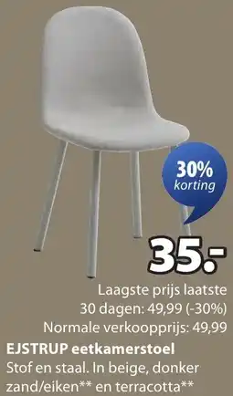Jysk EJSTRUP eetkamerstoel aanbieding