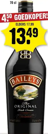 Dirck 3 Baileys The Original Irish Cream aanbieding