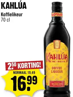 Dirck 3 Kahlúa Koffielikeur aanbieding