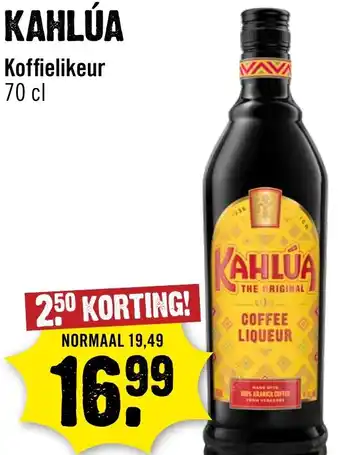 Dirck 3 Kahlúa Koffielikeur aanbieding