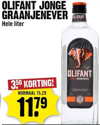 Dirck 3 Olifant Jonge Graanjenever aanbieding