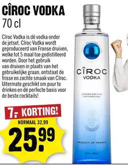 Dirck 3 Cîroc Vodka aanbieding