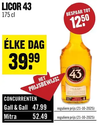 Dirck 3 Licor 43 aanbieding