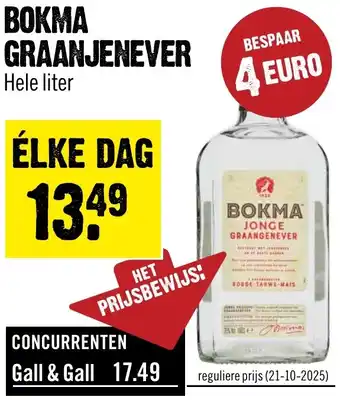 Dirck 3 Bokma Graanjenever aanbieding